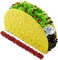 Taco Tuesday Piñata (Small Stick Included) 17"x 11"x3" Perfect for Taco Bout Parties, Decorations, Birthday piñata, Fiesta Theme Celebration, Mexican Bash